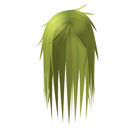 ☆ scene emo spiked hair acid green