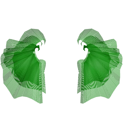 Ruffles Green Side Hip Accents Tulle Tutu Skirt