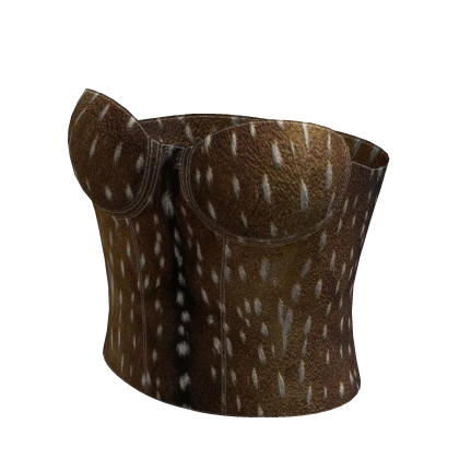 Y2K ☆ deer fur corset