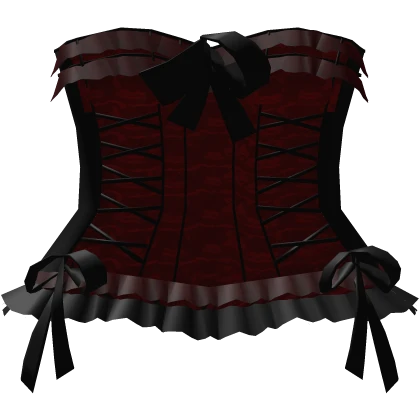 ⸸꒱ red/black gothic babydoll corset princess dress