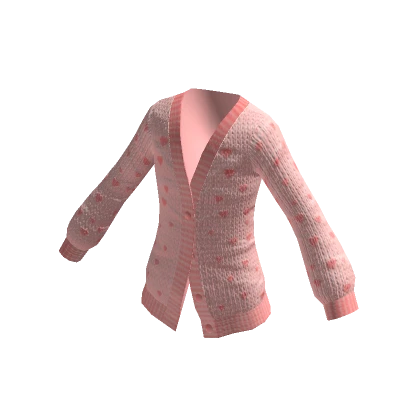 Hearts Cardigan (Pink)