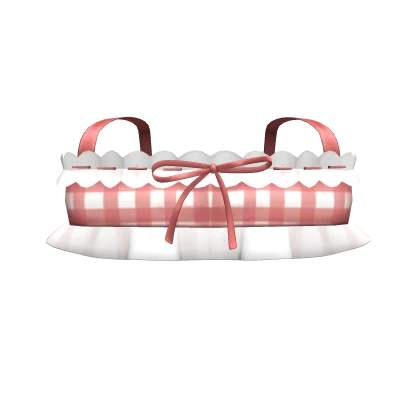Gingham Spring Cutesy Kawaii Strawberry Ruffle Top