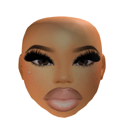 [TS] Baddie caramel makeup mesh head
