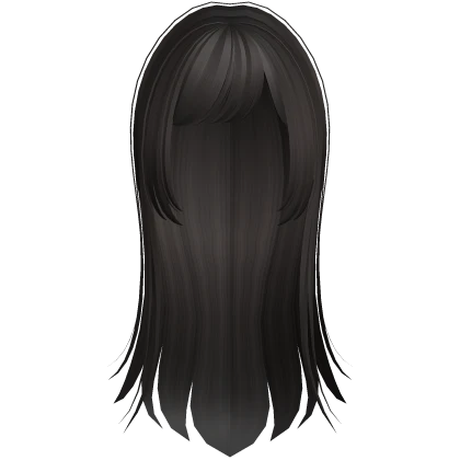 creepy protagonist emo hair in brown