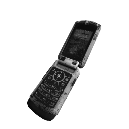 2000s graffiti flip phone