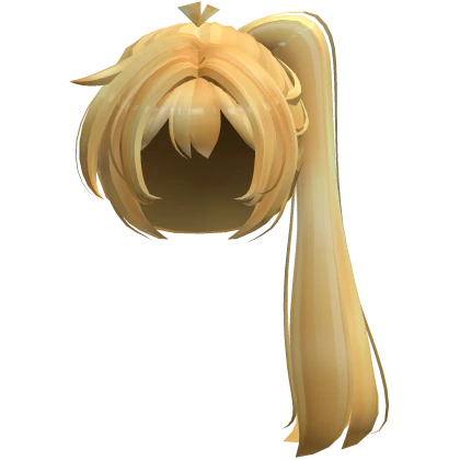 Neru High One Side Ponytail Hair Yellow - Normal