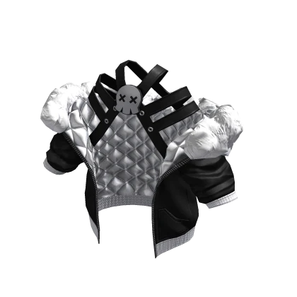 Skully Jacket White Black