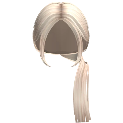 Long Baddie Low Side Pony (Platinum Blonde)