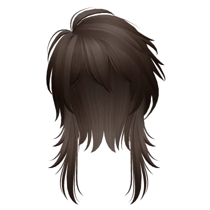 messy vkei anime hair (dark brown)