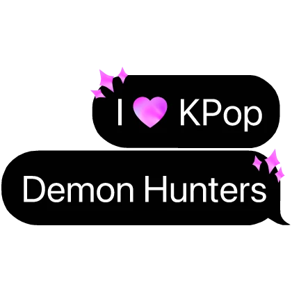 I Heart Kpop Demon Hunters with Gems