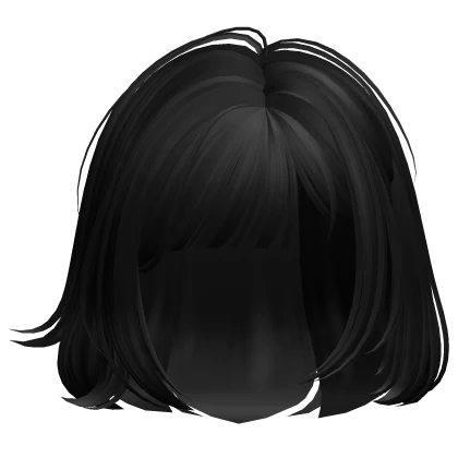 Short Messy Anime Bob w/ Bangs (Black)