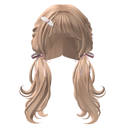 🍀Ribbon Braid Pigtails (Blonde)