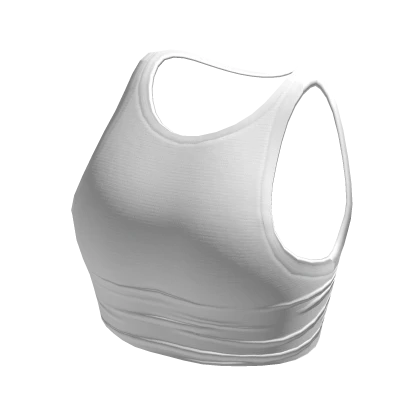 Cropped White Tank Top