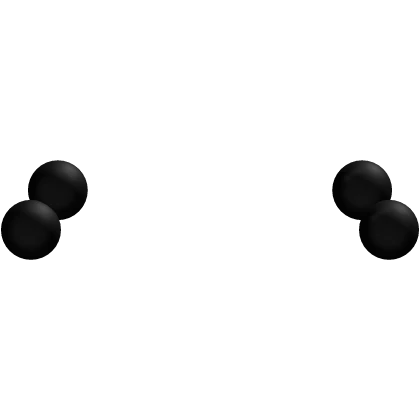 ♡ black hair bobbles