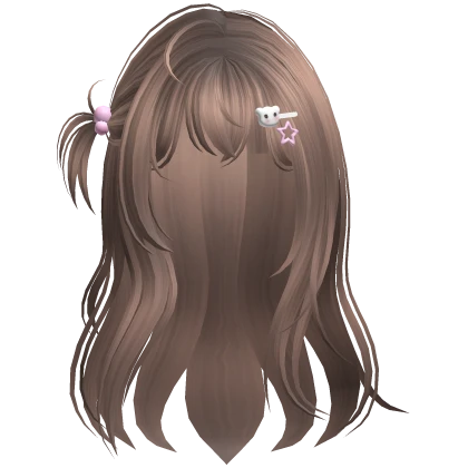 Kawaii Bunny Soft Hair + Hairclips (Milktea)