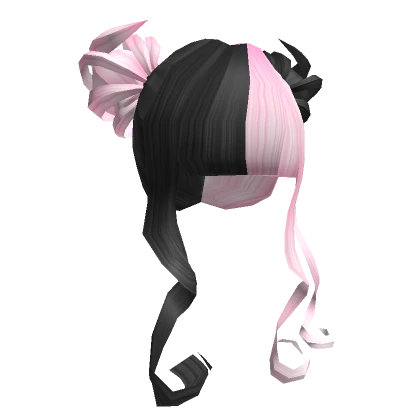 Pink and Black Alt Buns