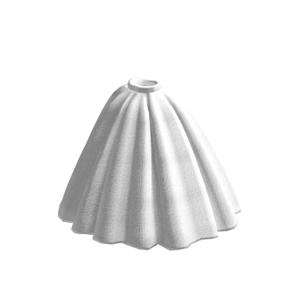 Floofy Long Skirt White