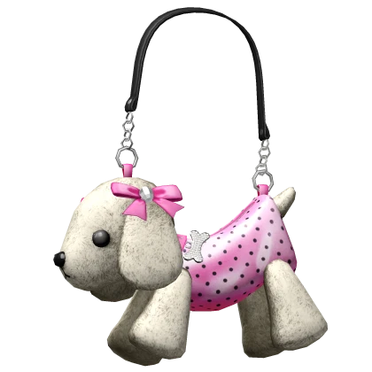 Gyaru Dog Bag Pink Polkadot