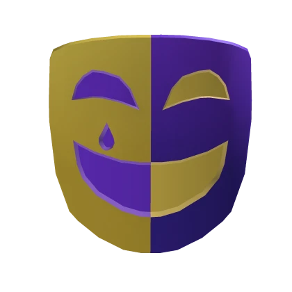 Purple Yellow Dark Jester Mask
