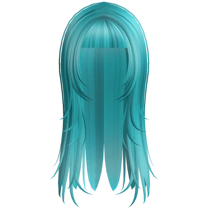 ☆ dracula long wispy emo two tone ocean blue