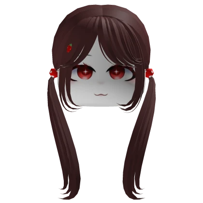 ･ﾟCute red hair w/ a cute strawberry face clip