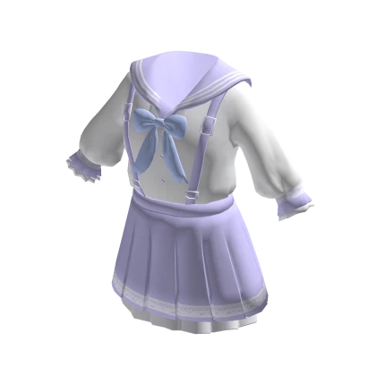 Japanese Anime School Uniform Sailor Outfit Blue