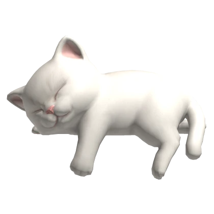 Cute Sleeping Cat Kitten - Light Cream Color [1.0]