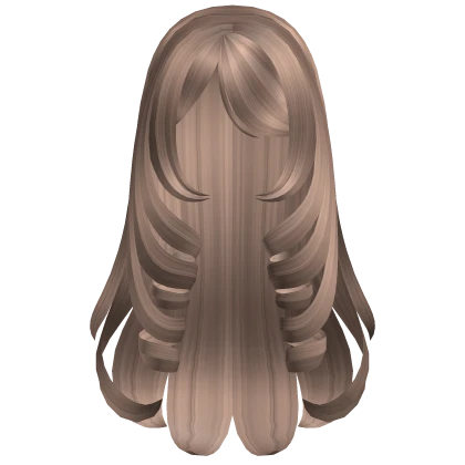 Elegant Cozy Princess Hair w/ Curls (Milk Tea)