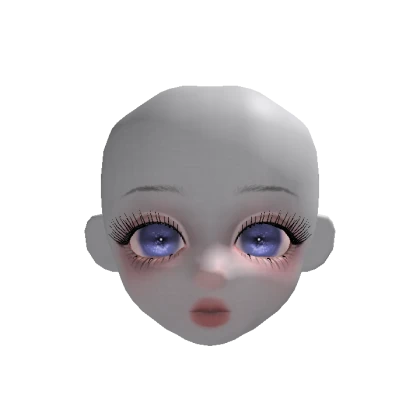 Ghost girl doll head(blue)