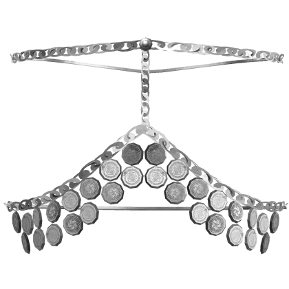 Silver Ornate Gaian Temprit Coin Face Chains