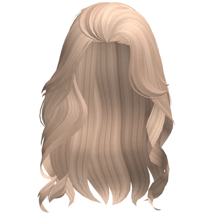 Lush Swept Wavy Hair in Blonde