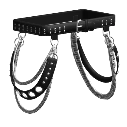 1.0 Waist Straps Suspender Techwear Belt Spike Emo