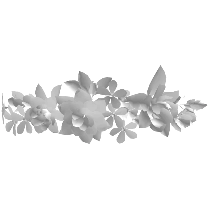 Angel flower Eye veil white