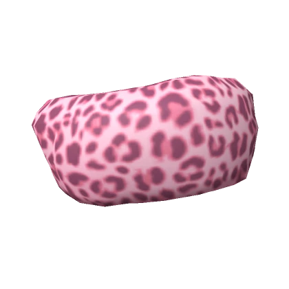 Fluffy Pink Leopard Headband