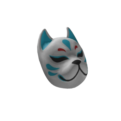 Blue Side Kitsune Mask