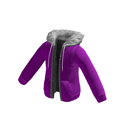 Fur Hoodie (Purple)