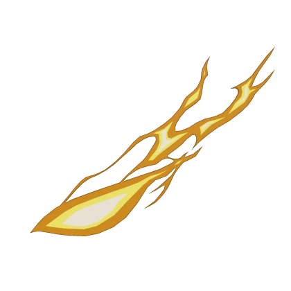 Anime Fire Aura Right Eye - Orange Yellow