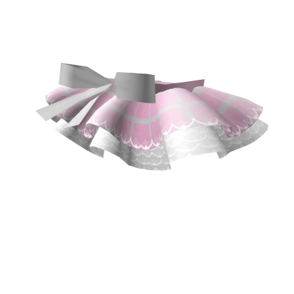 Pink n White Tartan Mini Ruffled Skirt Ballet
