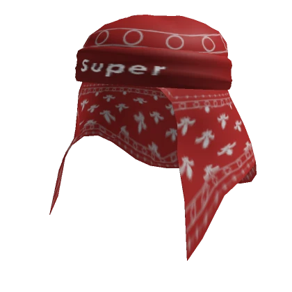 Bandana w/ Headband Red