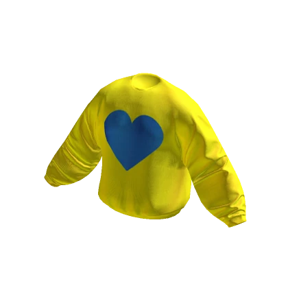 Lemon Blue Heart Sweatshirt