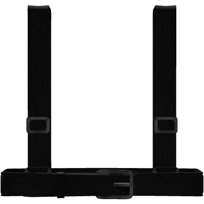 Black Suspenders with Belt