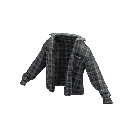 Oversized Black & White Flannel