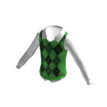 Green Sweater Vest with sleeves