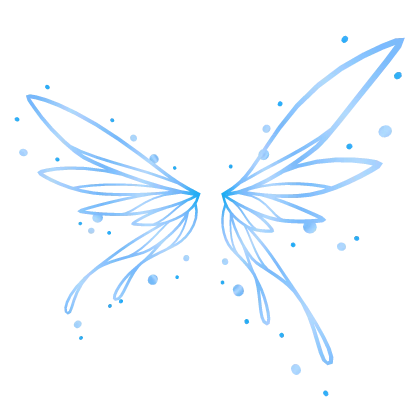 ✨🔮 Blue Gleamcore Fairy Wings