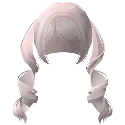 long low curled jirai kei kawaii doll pigtail pink