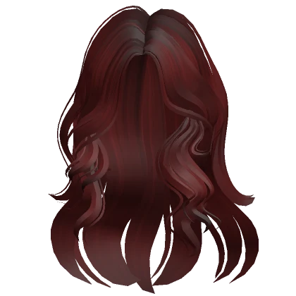 Wavy Flowy Loose Fluffy Hair (Dark Red)