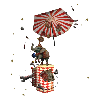 Circus/Carnival Props w Umbrella