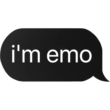 i'm emo text