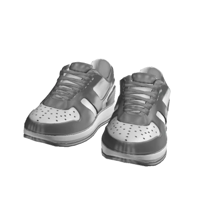 Gray & White Streetwear Shoes