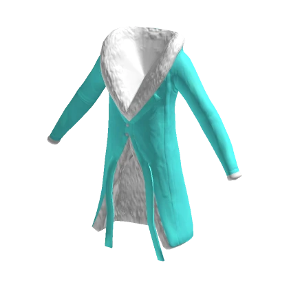 Cyan Parka with fur